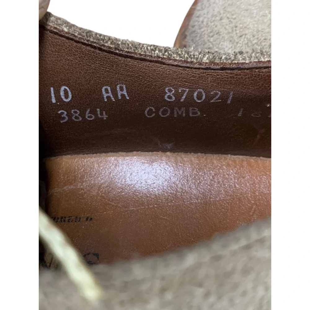 ALLEN EDMONDS MENS TAN BEIGE BOONE OXFORD SUEDE1 Size 10 RR‎